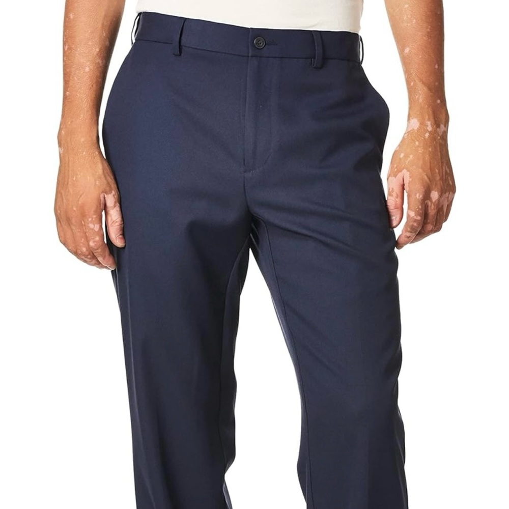 PGA TOUR Men's Flat Front Golf Pant with Expandable Waistband